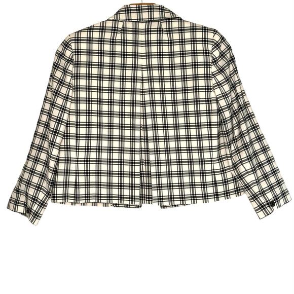 J. Crew Collection Plaid Blazer Jacket Italian wool blend - Picture 5 of 11